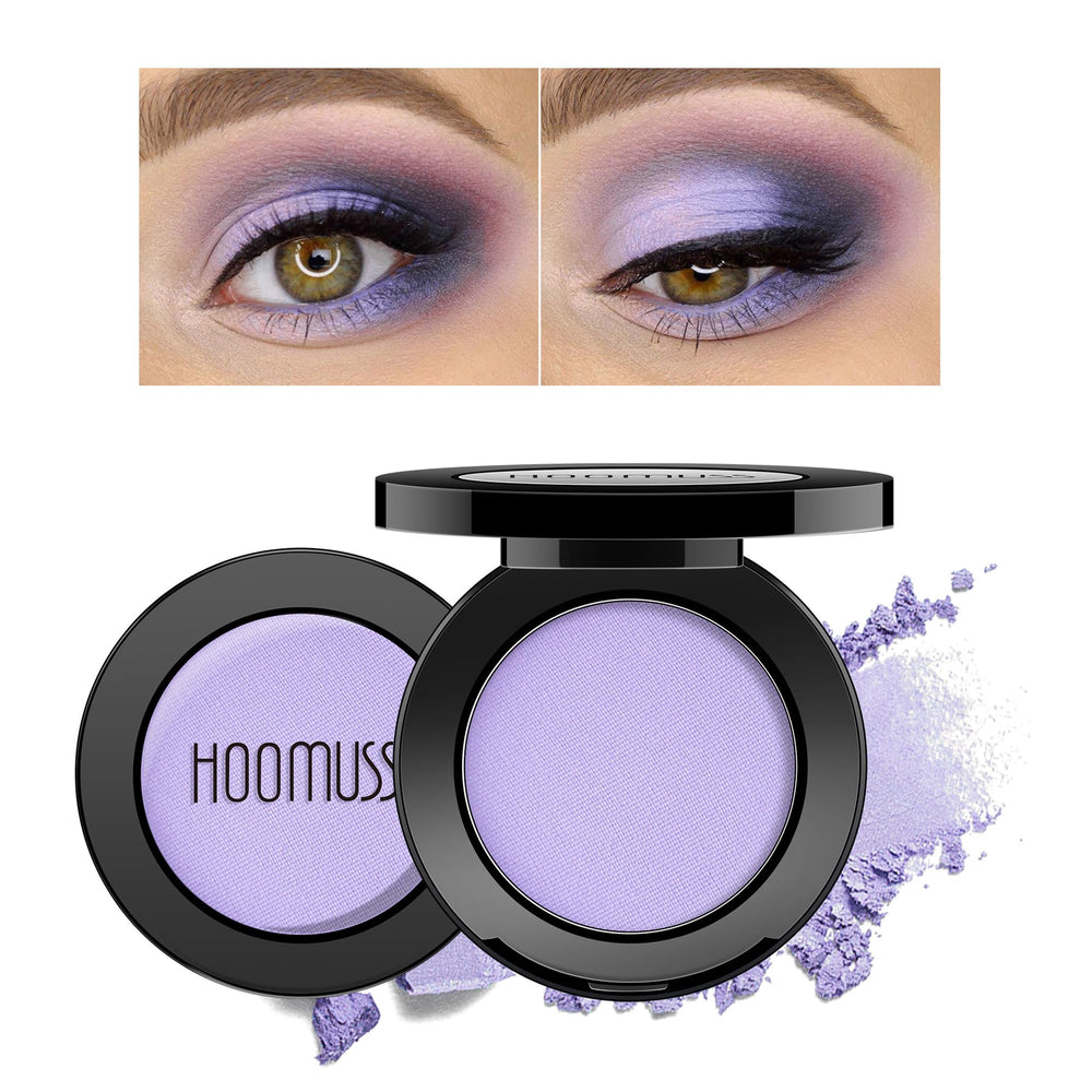 HOOMUSS front pan showing lavender matte shade and clear color payoff