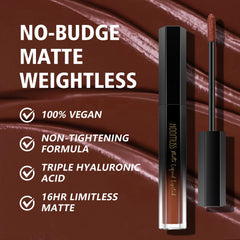 HOOMUSS swatch texture showing matte finish and rich pigment