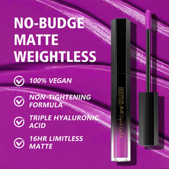 HOOMUSS M45 worn on lips closeup highlighting smooth matte finish and comfortable wear