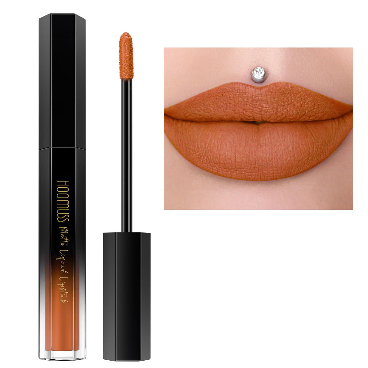 HOOMUSS front packaging showing M60 Caramel shade and benefits