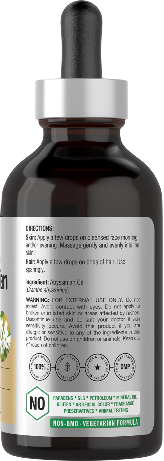 Horbäach label closeup highlighting cruelty-free and additive-free benefits