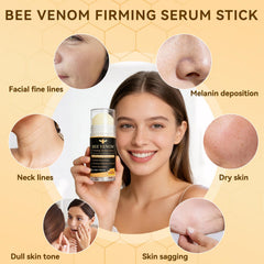 HORSEFISH TOOL applying serum to hands and décolletage for hydration
