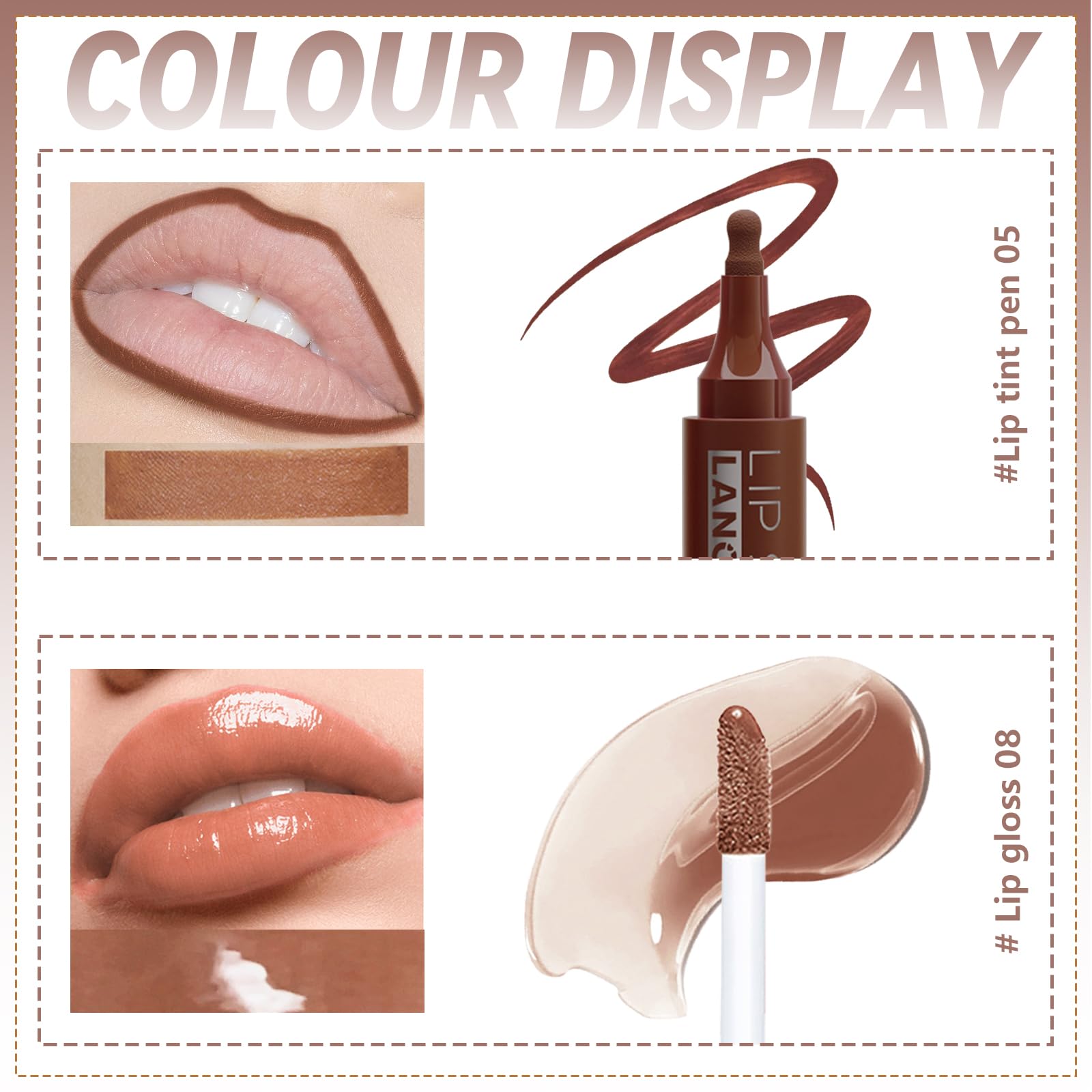 HOSAILY application demo showing outlining then filling for fuller lips