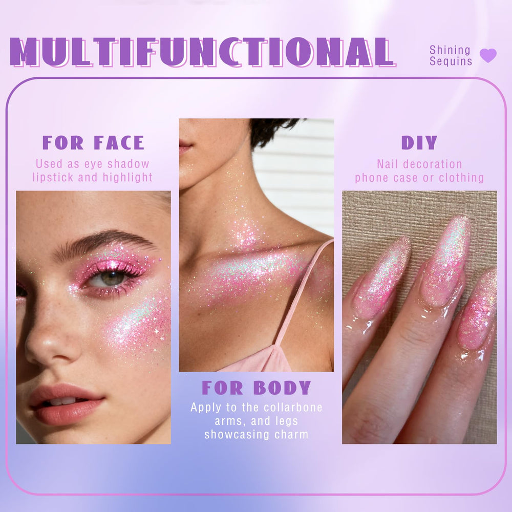 HOSAILY applied as freckles on cheek showing playful shimmer and photo-ready effect