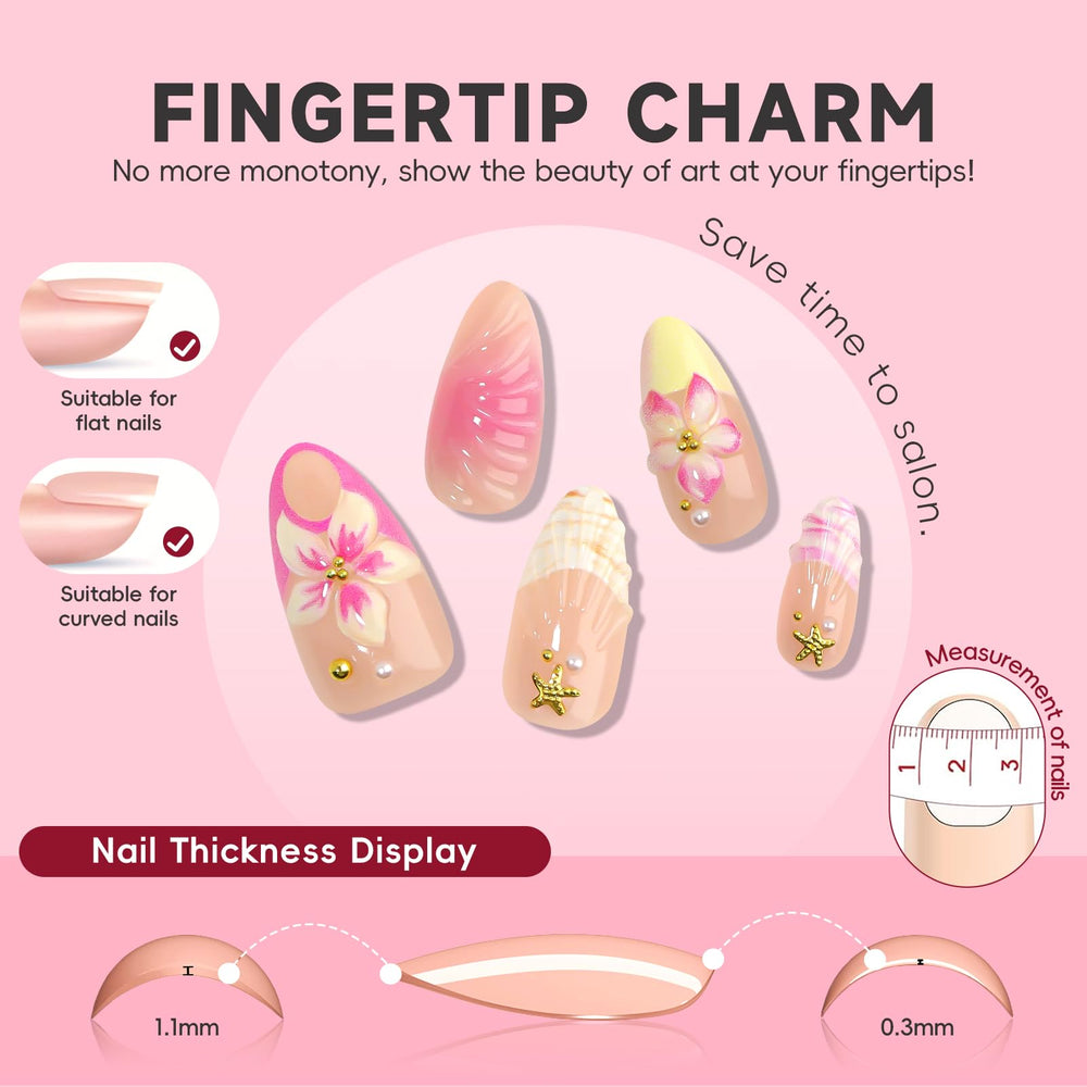 HOSAILY application kit including nail file, wooden stick and jelly adhesive tabs for easy use