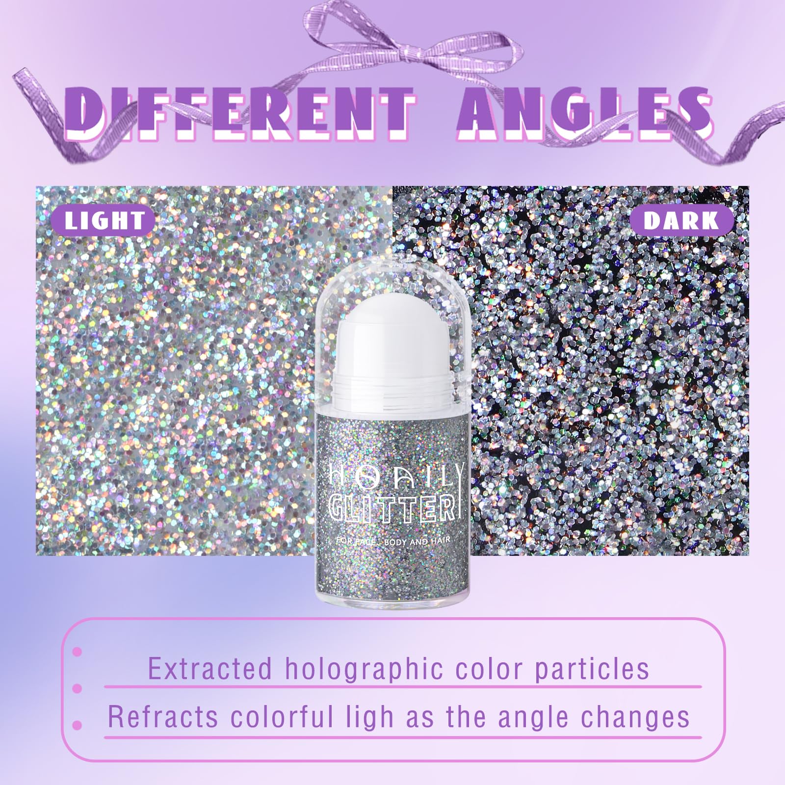 HOSAILY applied on cheek highlighting instant festival sparkle