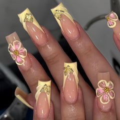 HOSAILY back of nail showing size labels and fit options for customized matching
