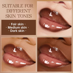 HOSAILY before and after gradient lips demonstrating plumping, defined finish