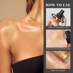 HOSAILY spray texture misting bronze shimmer and moisturizing finish