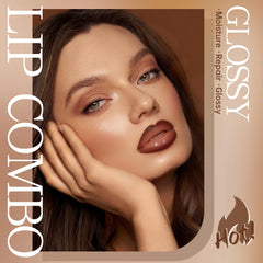 HOSAILY brown lip liner tip close-up for precise shaping and fuller lips