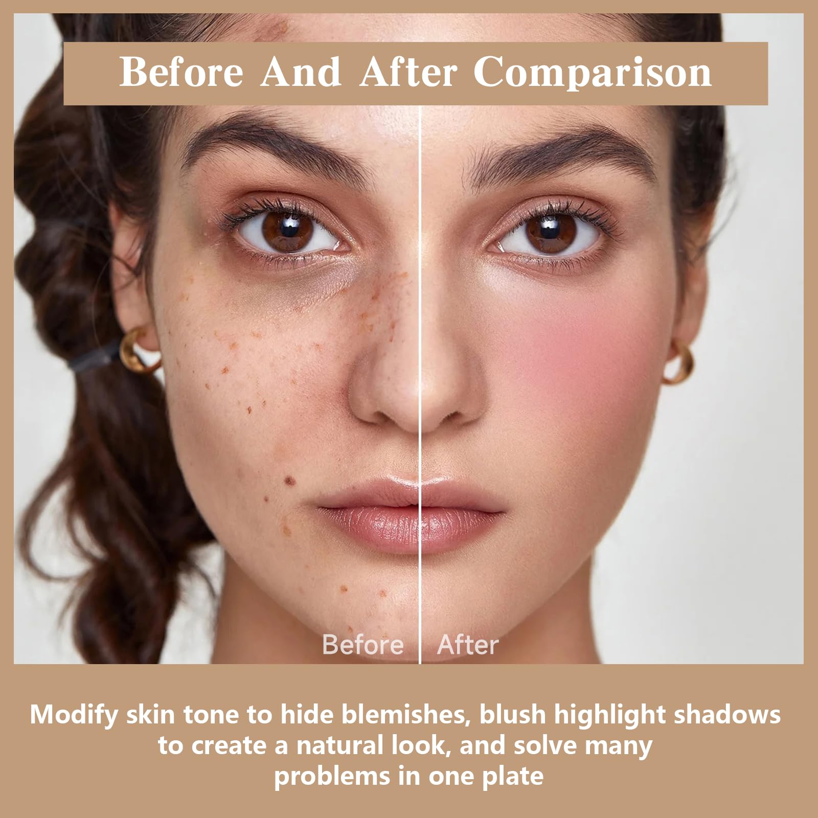HOSAILY blending with brush, precise contouring benefit