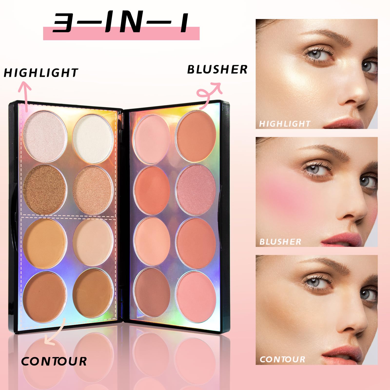 HOSAILY soft makeup brush detail demonstrating easy blending and application