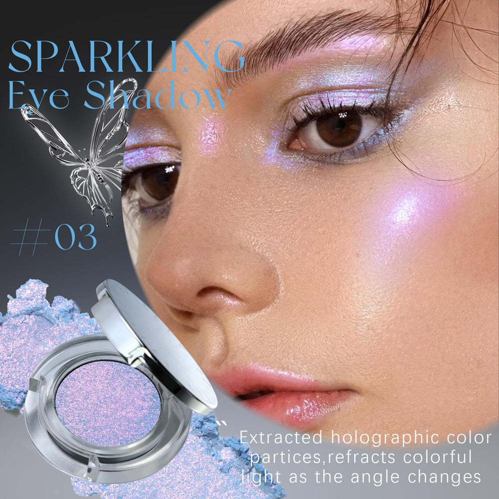 HOSAILY open compact revealing multichrome pigment and reflective shimmer for versatility