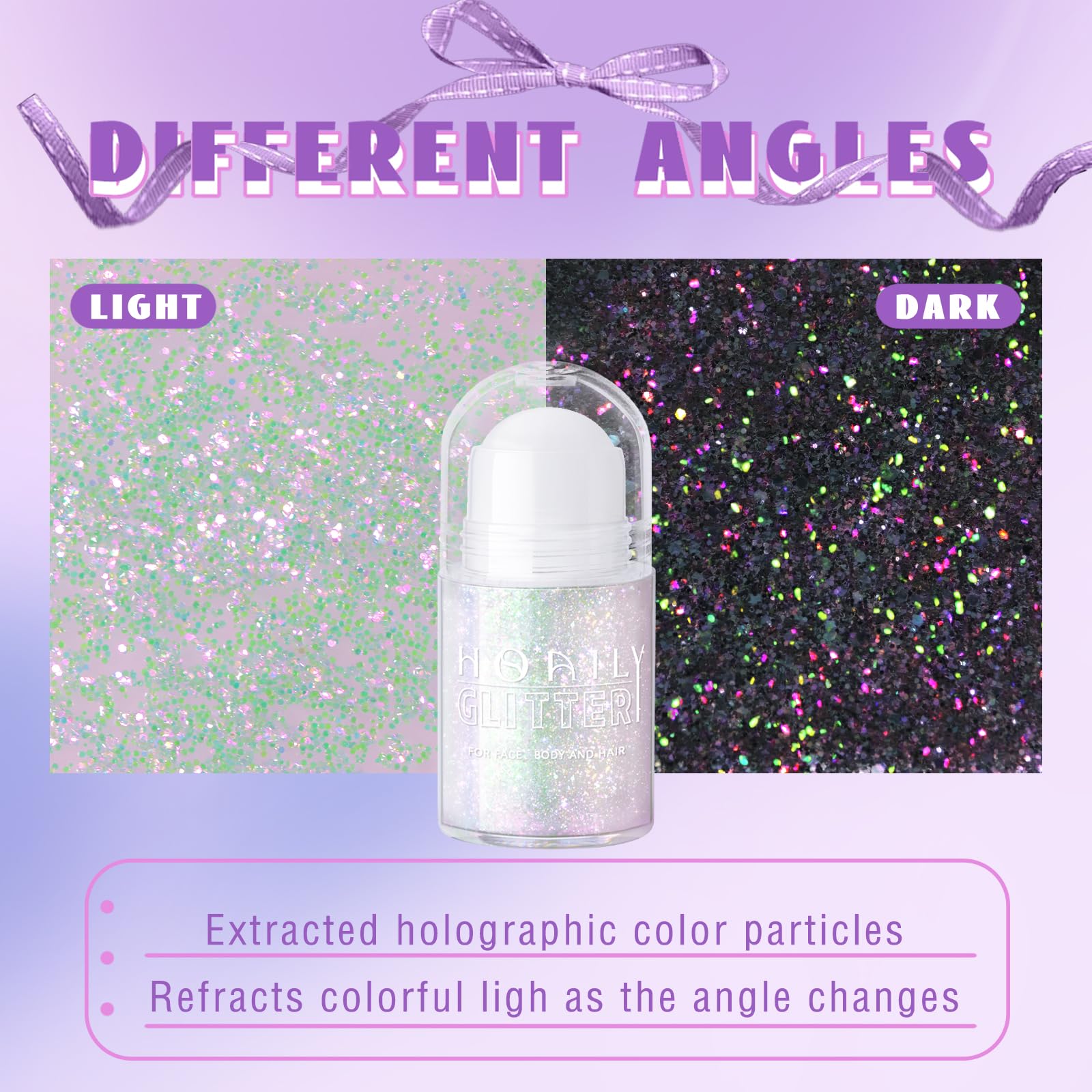 HOSAILY glitter dots on cheek showing freckle effect benefit: precise accenting