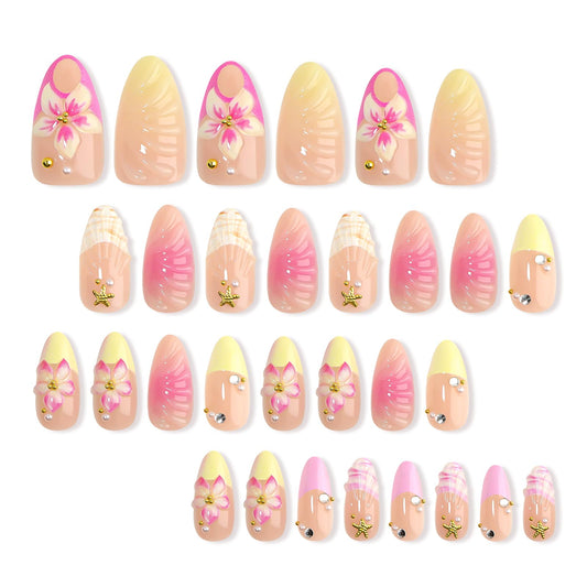 HOSAILY close-up of 3D flowers and rhinestones emphasizing textured decorative detail