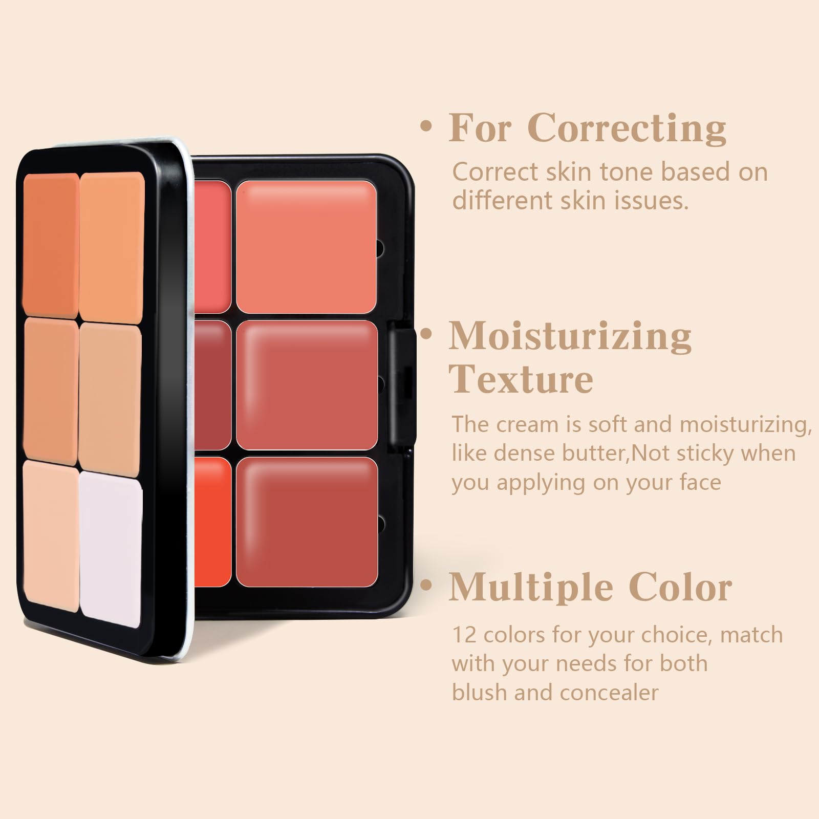 HOSAILY close-up of cream texture illustrating smooth blendability and buildable coverage