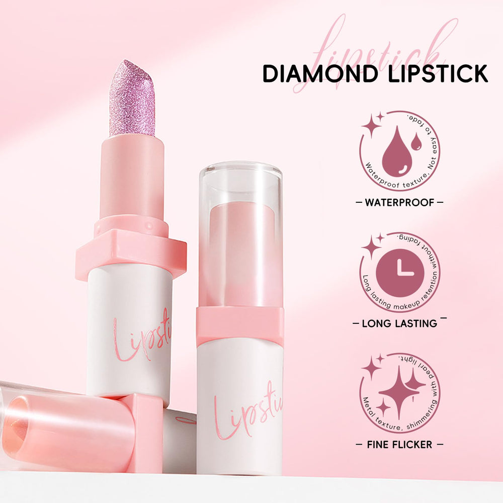 HOSAILY close-up of lipstick texture showing pearlescent pigments for high-shine effect benefit