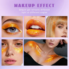 HOSAILY lifestyle at festival with model wearing glitter gel offering crowd-catching shimmer