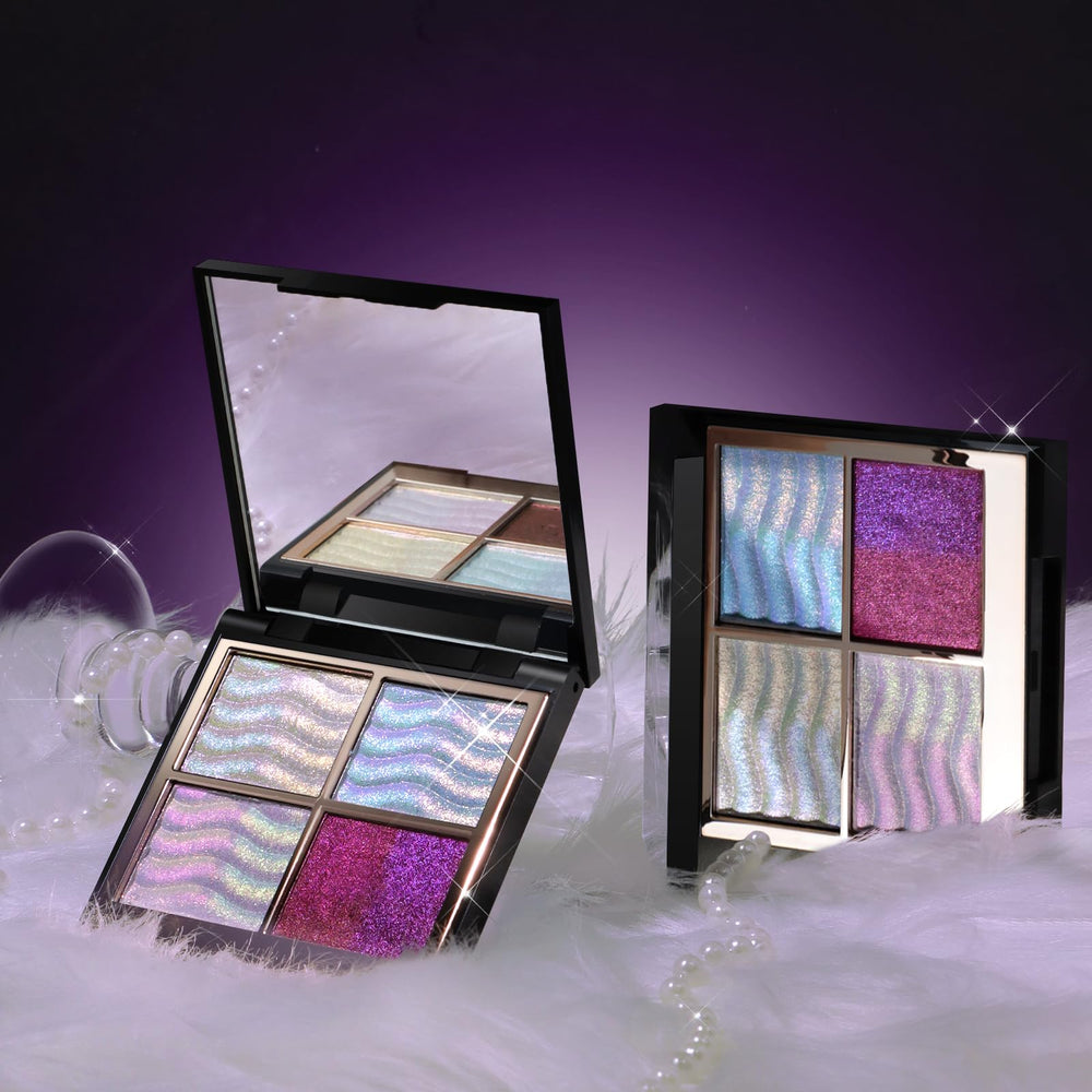 HOSAILY festival lifestyle makeup image showing bold iridescence for standout looks benefit