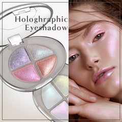 HOSAILY model wearing multichrome eyeshadow for festival-ready shimmer