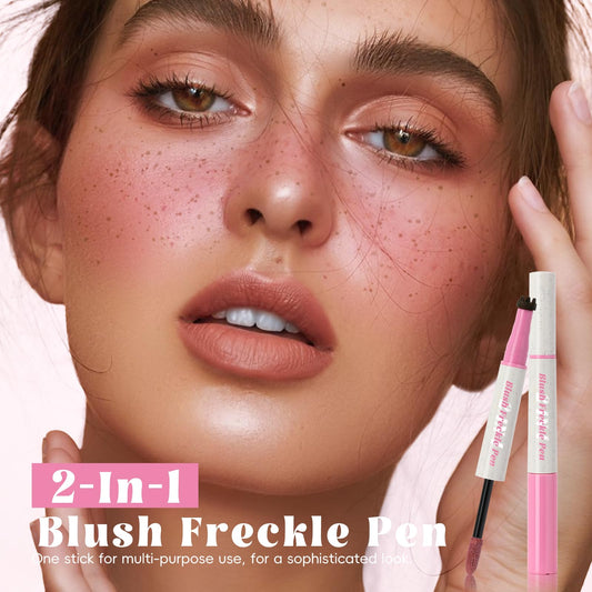 HOSAILY dual-ended closeup highlighting blush tip and freckle stamp utility