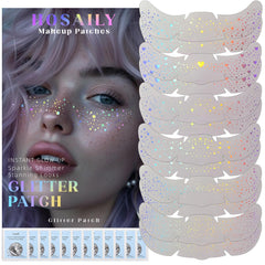 HOSAILY front sheet view showing multichrome freckle designs and stars for quick application benefit