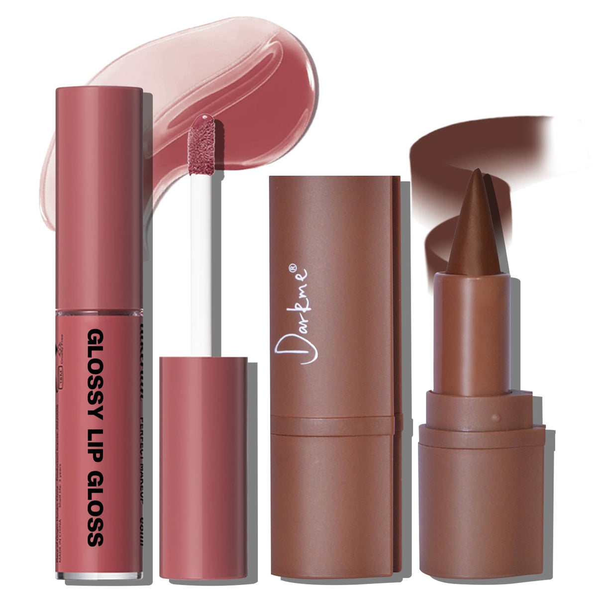 HOSAILY front packaging showing dark brown set and benefit of complete lip contouring