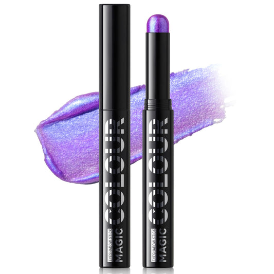 HOSAILY front packaging showing duochrome purple-blue shimmer and easy twist-up design benefit