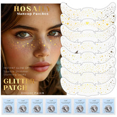 HOSAILY front packaging showing gold freckle sticker sheets and benefit instant sparkle