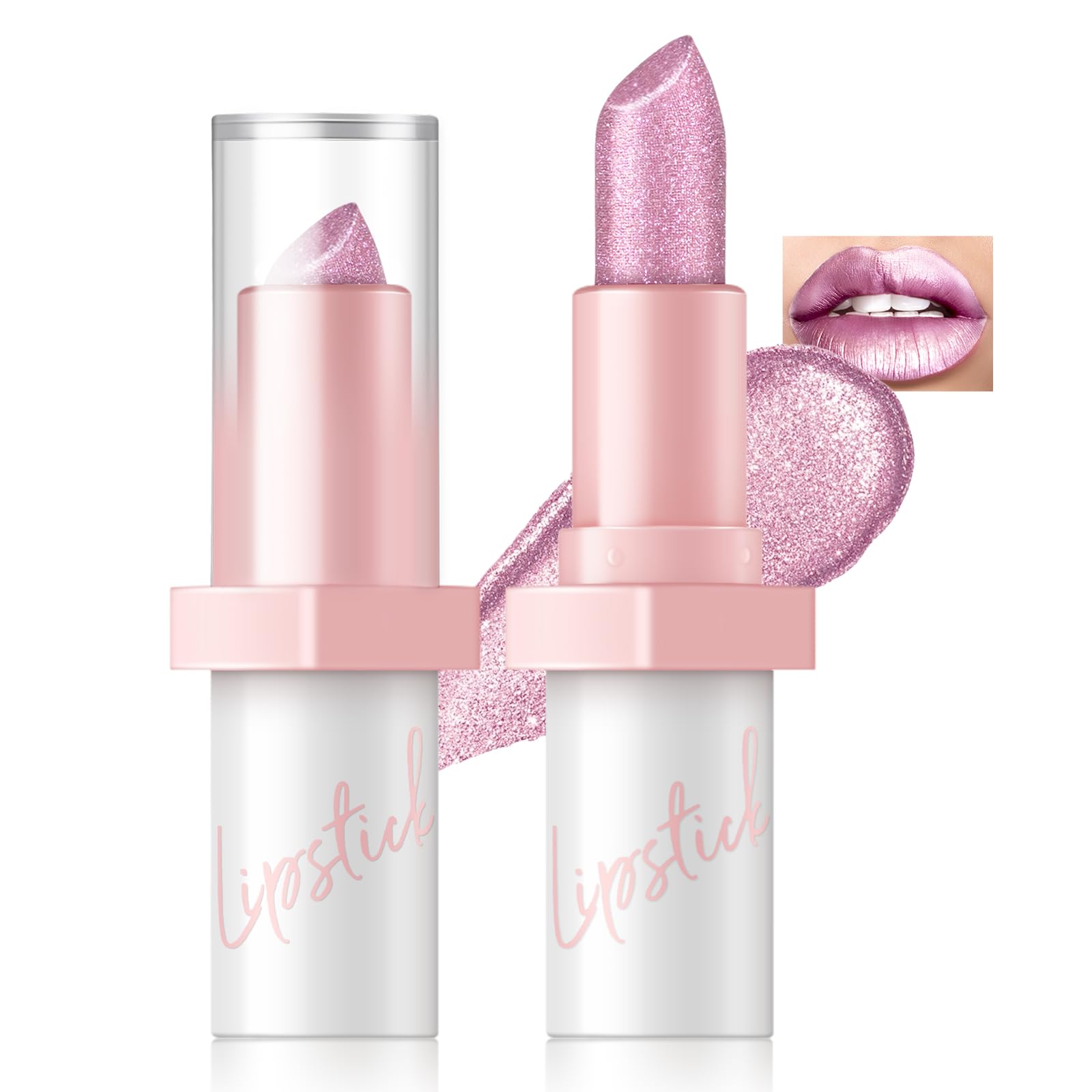 HOSAILY front tube showing metallic pink shade and elegant packaging benefit: instant visual appeal