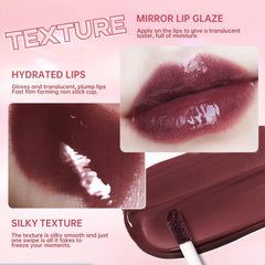 HOSAILY gloss wand texture swipe, smooth glossy finish for hydration