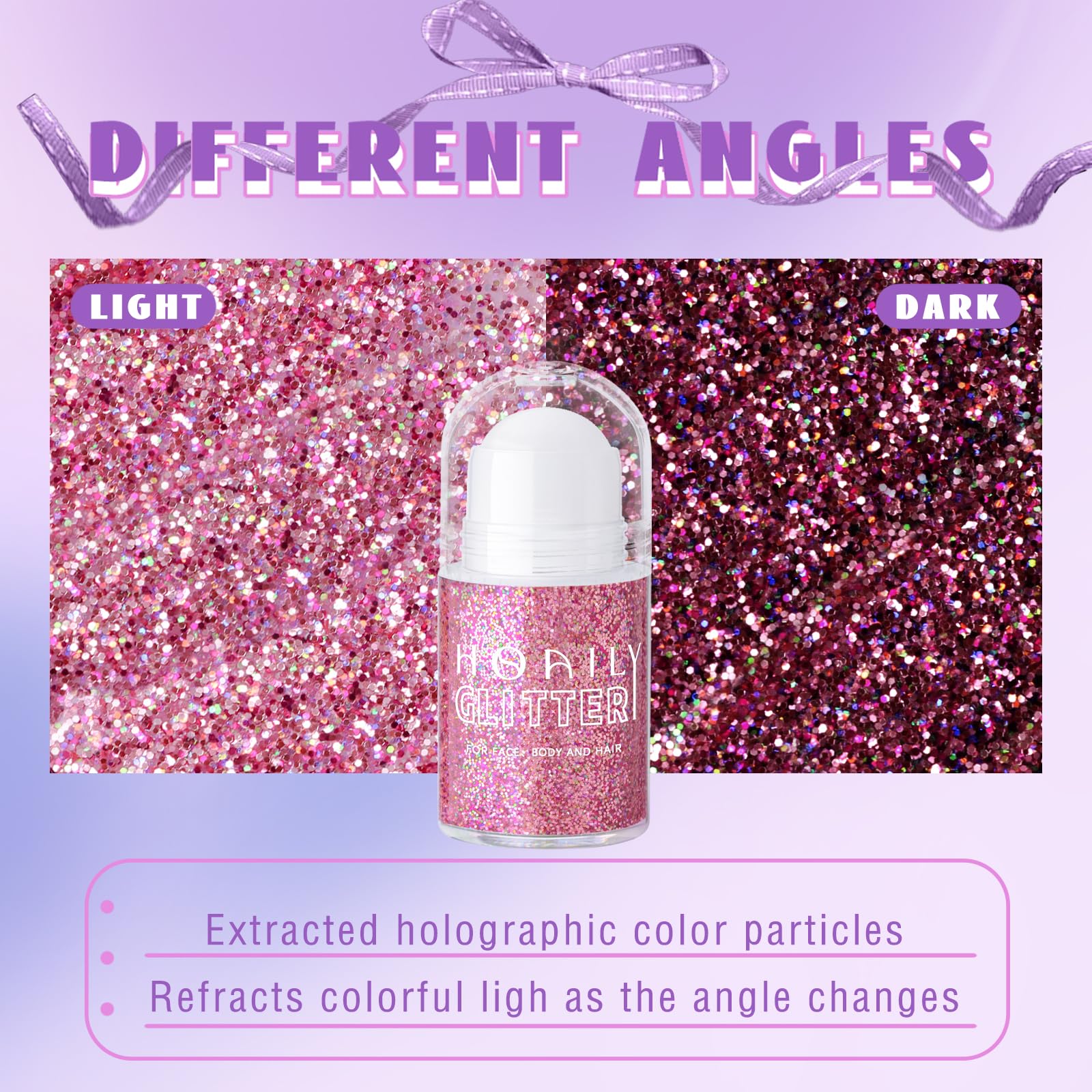 HOSAILY hair highlight streak applied for rave-ready shimmer and vibrant color shift