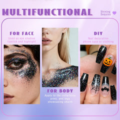 HOSAILY glitter used as hair streak accent adding reflective dimension