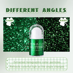 HOSAILY glitter accent along hairline adding mermaid-style highlight benefit