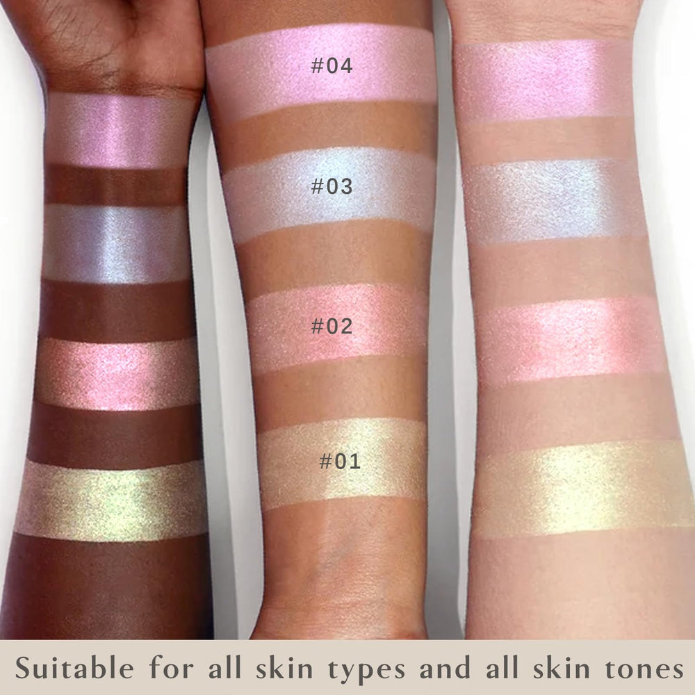 HOSAILY arm swatches of each shade showing multichrome reflection