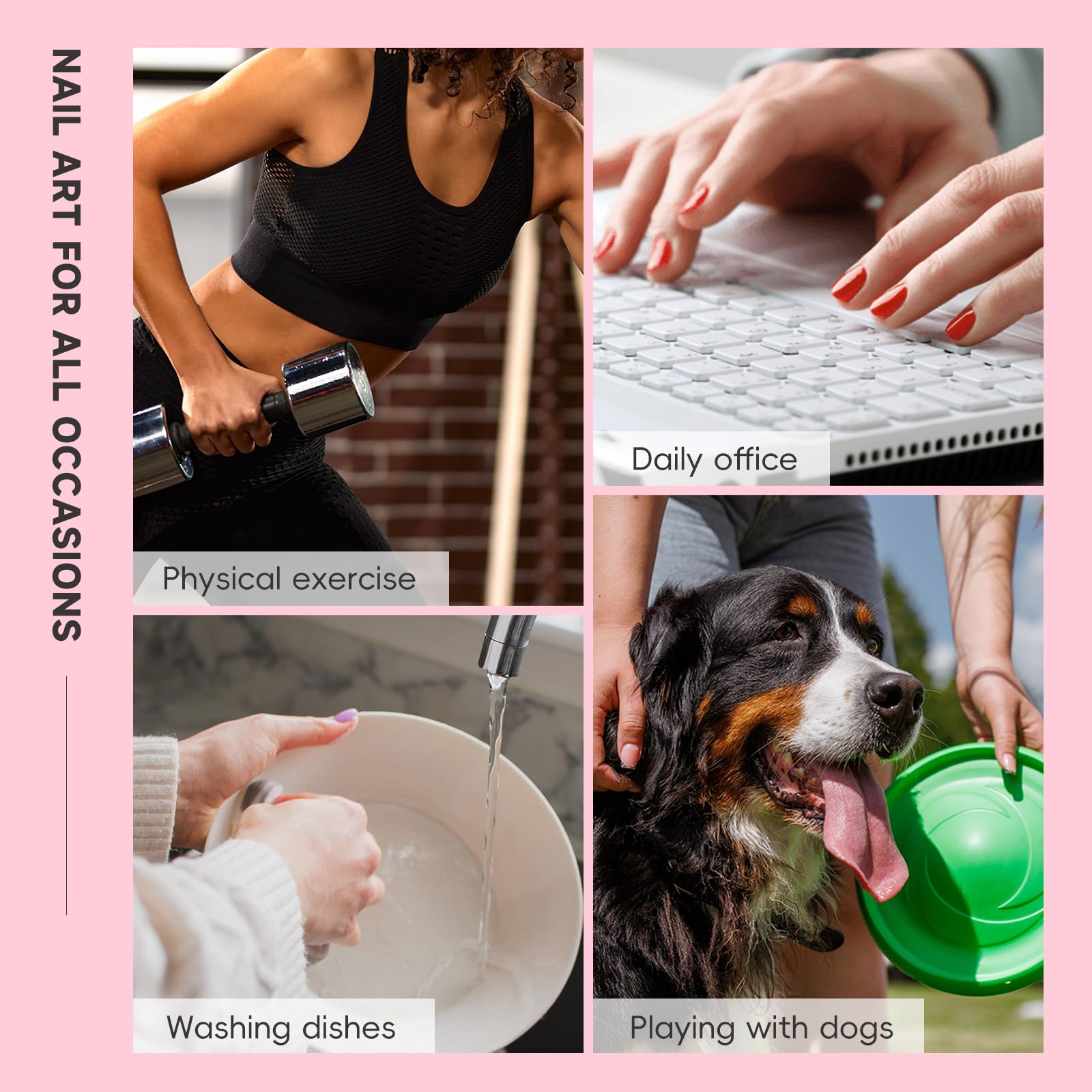 HOSAILY lifestyle shot of manicure at beach highlighting summer-ready coastal aesthetic