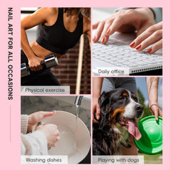 HOSAILY lifestyle shot of manicure at beach highlighting summer-ready coastal aesthetic