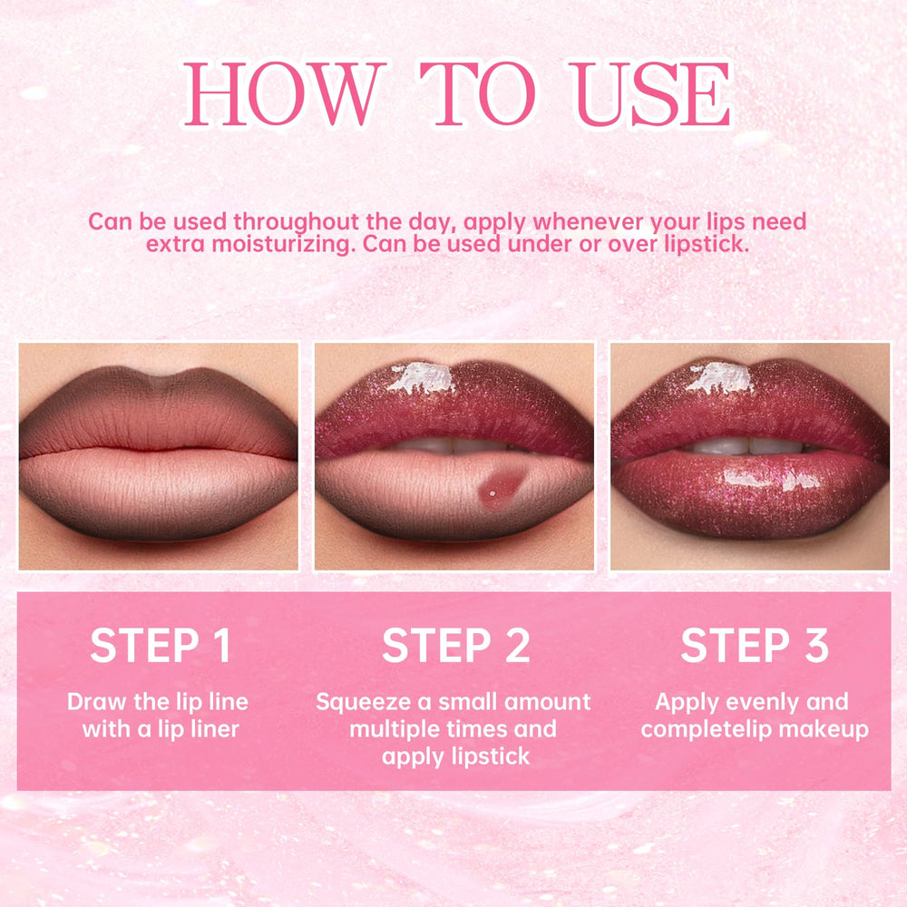 HOSAILY lifestyle evening look, sparkling gloss elevates night makeup