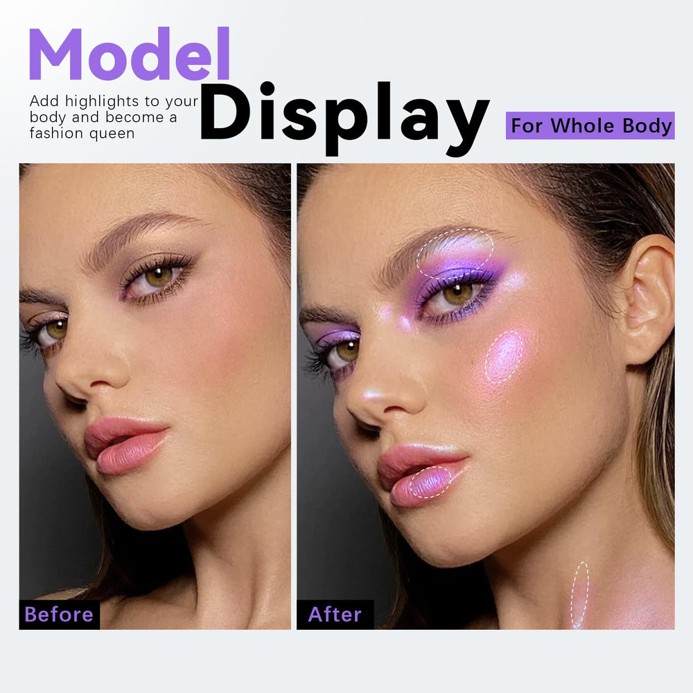HOSAILY lifestyle shot of night-out eye makeup demonstrating vibrant long-lasting sparkle benefit