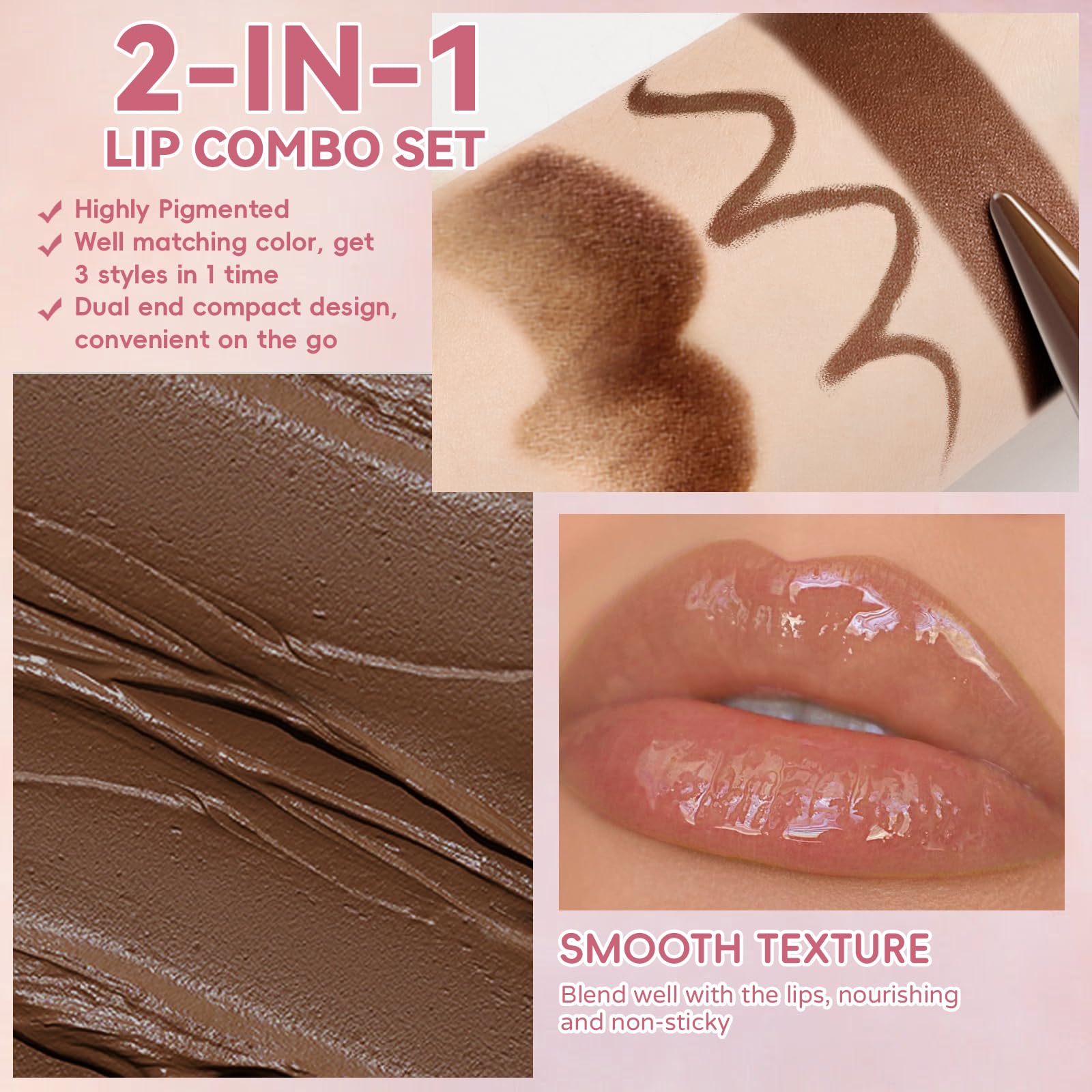 HOSAILY liner tip close-up showing precise point for sharp lip definition