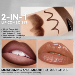 HOSAILY lip combo held in hand to show true size and portability