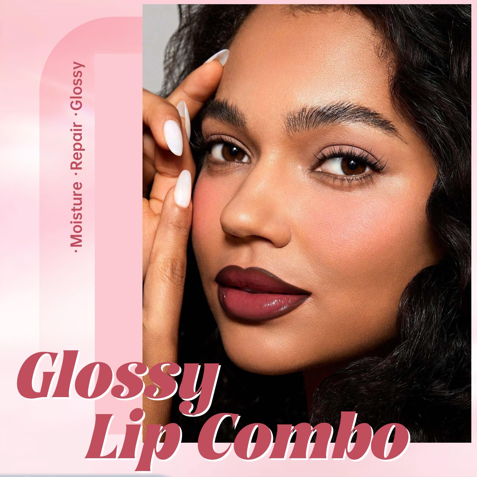 HOSAILY brown lip liner tip close-up, precise control for defined lips