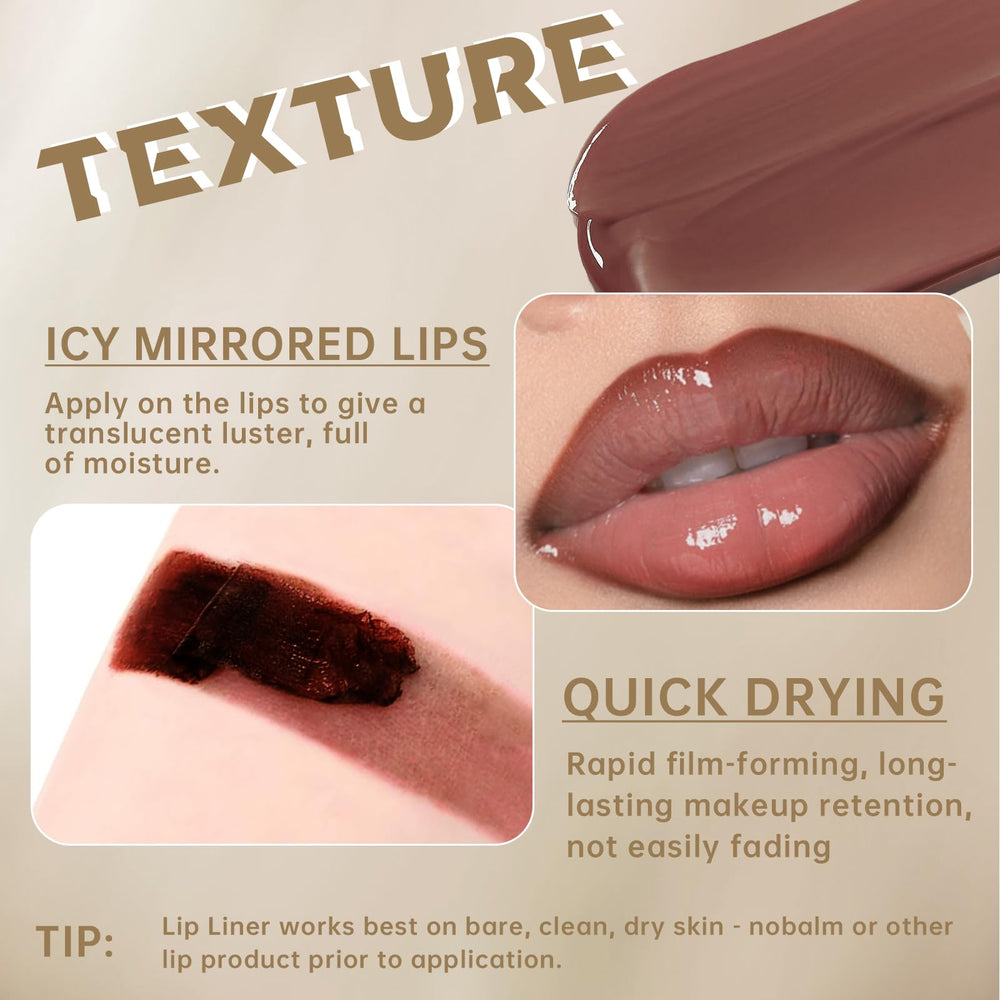 HOSAILY before and after lips comparison revealing defined, fuller nude pout