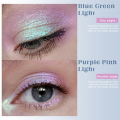 HOSAILY mermaid application on fingertip demonstrating easy fingertip blending benefit