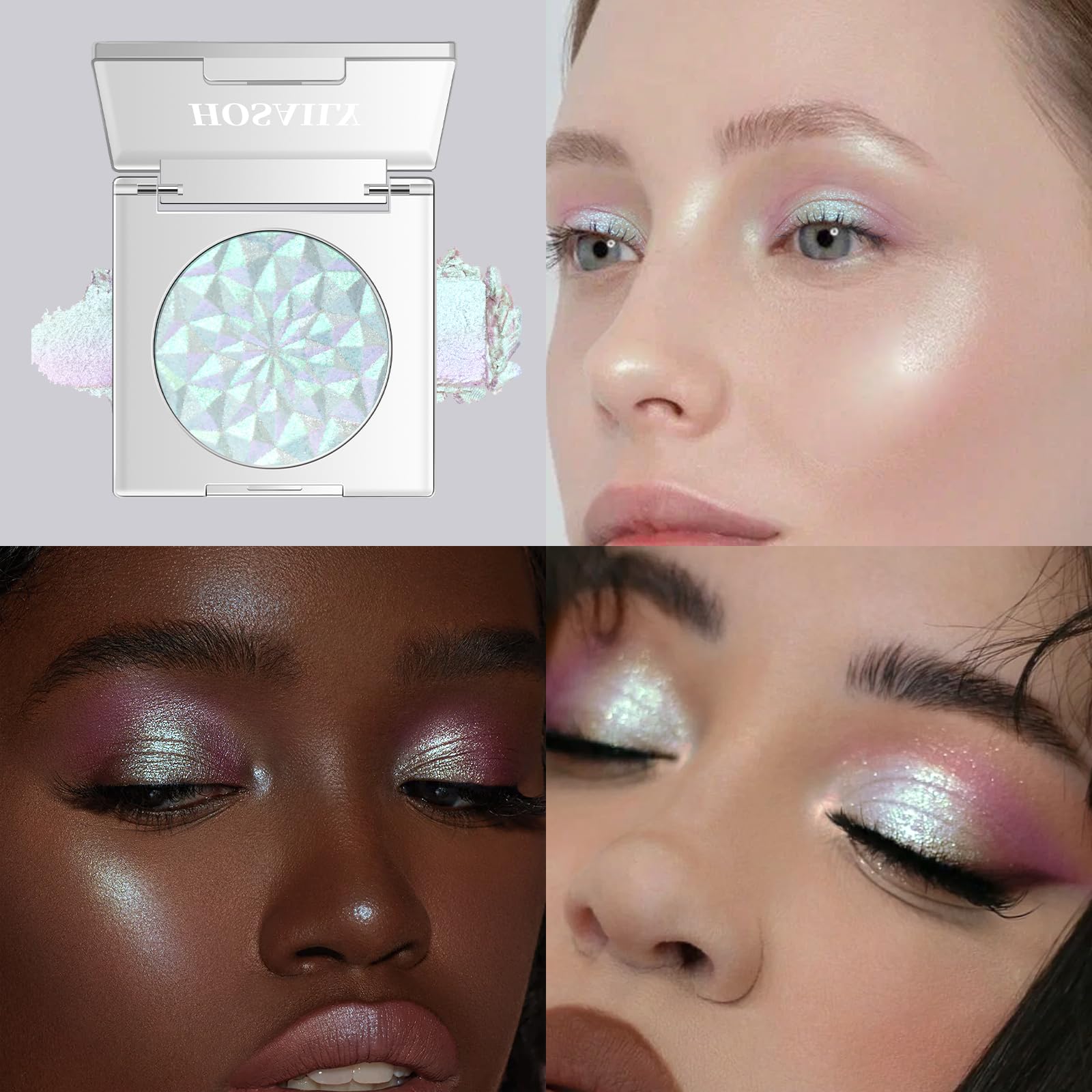HOSAILY mermaid label and shade 01 close-up indicating product details and shade