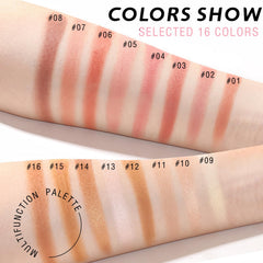 HOSAILY model applying blush to cheeks illustrating natural sculpting result