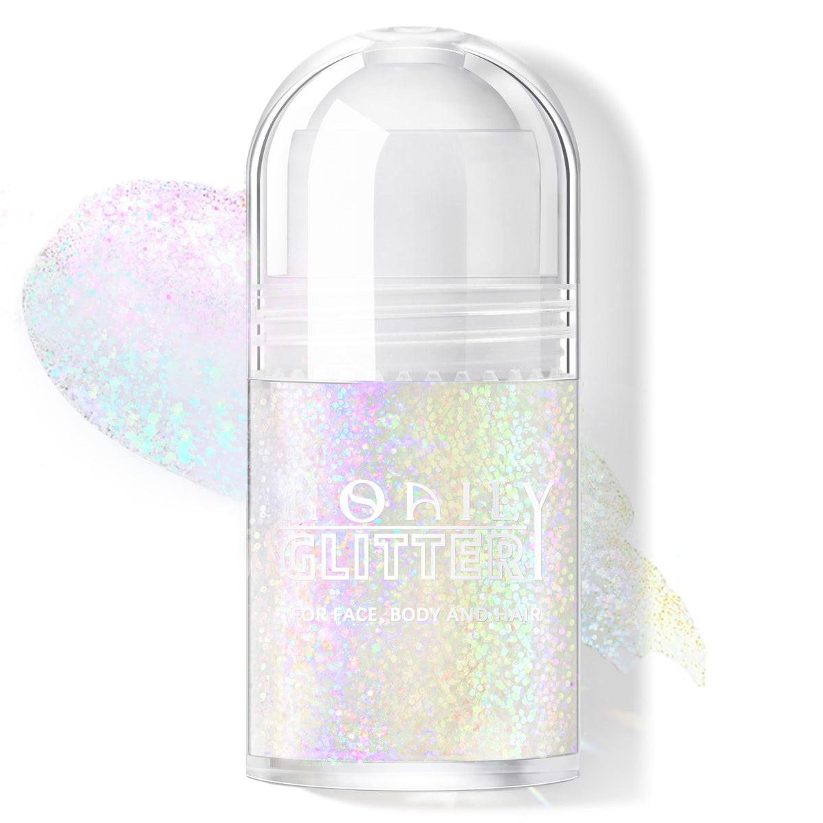 HOSAILY Neon Violet front bottle showing label and compact roll-on design for travel