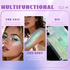 HOSAILY applied on cheekbone for festival-ready shimmer and camera-friendly glow
