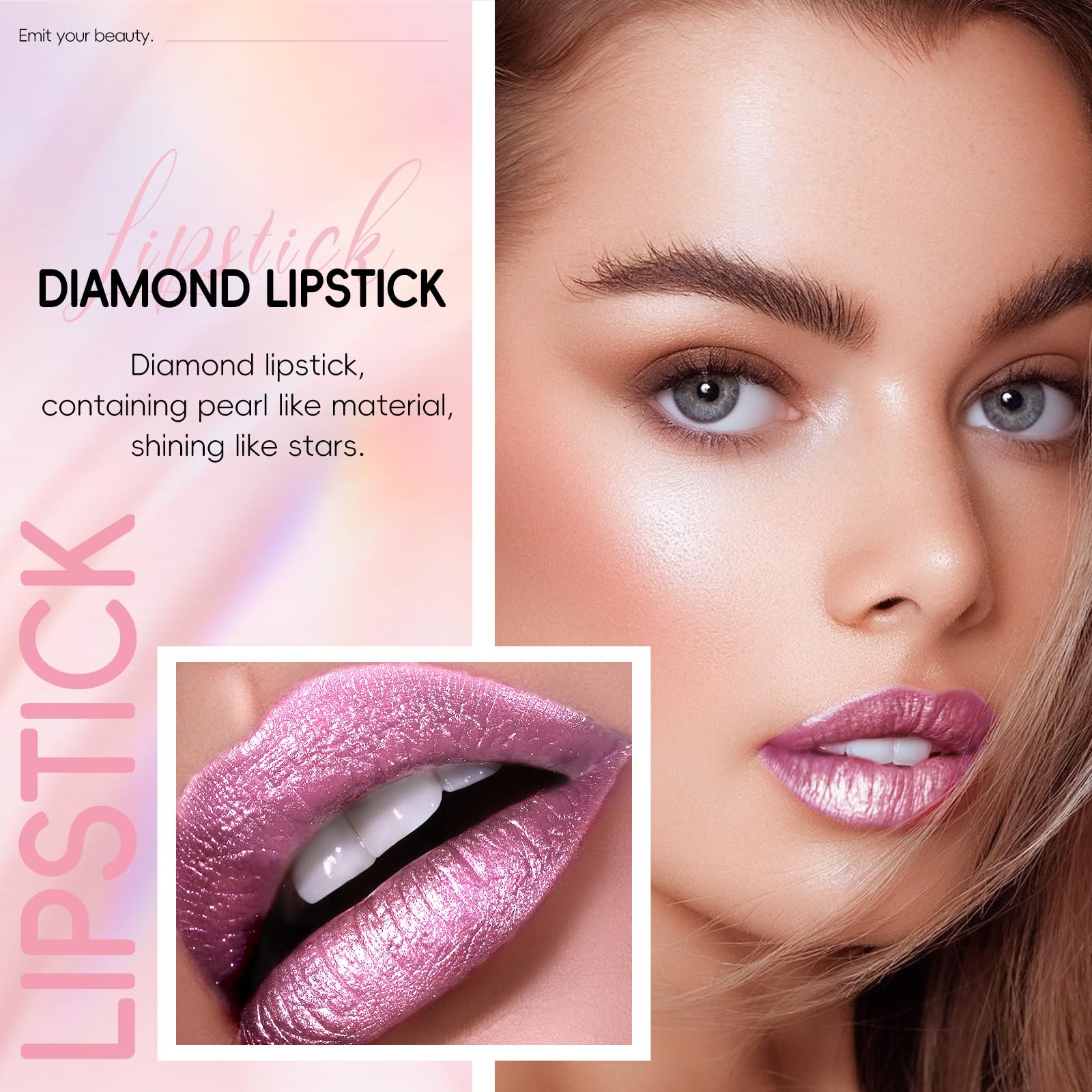 HOSAILY open cap angled view revealing creamy bullet for smooth precise application benefit