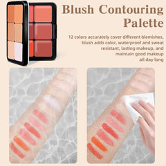 HOSAILY palette held in hand to show compact size and travel-ready convenience